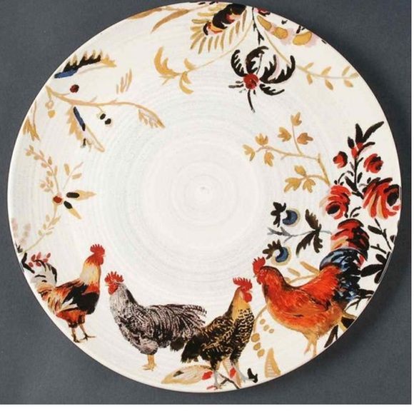 NWOT/ NEW Dinner Plate Rooster Francais by WS